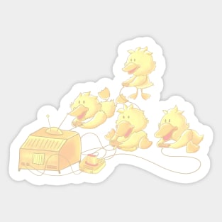 Gamer ducklings Sticker